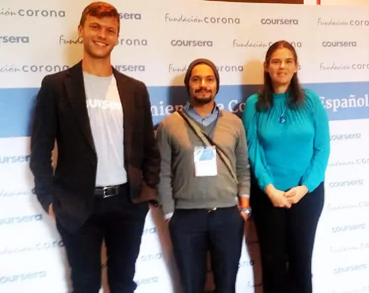 Coursera Event with Jason, Daphne and David Suescun